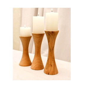 Nouvelle arrivée design classique bougeoir en bois couleur blanche bougeoir en bois pour la maison bougeoir décoratif en bois - Product Image 4