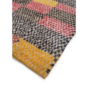 Alfombras de Lana Anudadas a Mano Zuri, Estilo Kilim Rojo y Naranja, Patrón Abstracto para Entrada de Casa, Pasillo Rectangular 9x12-Pae-1652 - Product Image 2