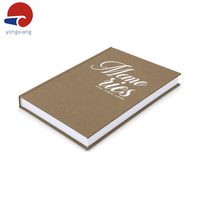 Carnet à couverture en tissu estampé à chaud blanc OEM, couverture rigide, journal vierge avec papier blanc premium 120 g/m²
