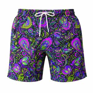 Shorts de Baño para Hombre, Diseño Casual a Rayas, Tallas Grandes, Secado Rápido, Transpirables, Estampados, con Cintura Media - Product Image 3