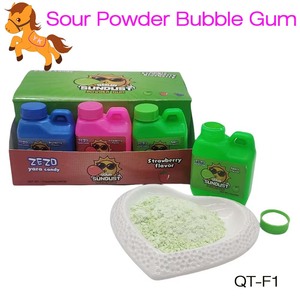 Venta al por mayor de polvo de goma de mascar Halal BRC Sour Sundust que se transforma en chicle, botella de 40g, sabor a frutas, precio de fábrica, regalo - Product Image 2