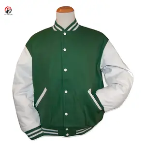 2023 Best Verkopende Hoge Kwaliteit Op Maat Gemaakte Klassieke Heren Varsity Fleece Letterman Baseball Jack