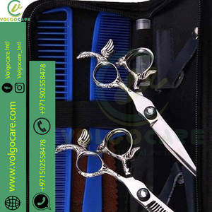 2024 ciseaux de coupe de cheveux professionnel maison coupe de cheveux Salon de coiffure amincissement cisailles Kit avec peigne et étui pour hommes - Product Image 5