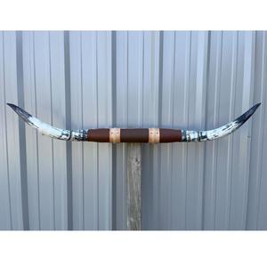 Décoration murale rustique vintage écologique faite à la main en corne de buffle, corne de taureau montée - Product Image 3