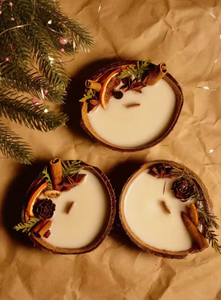 เทียนหอมกลิ่นมะพร้าวทำจากช่างฝีมือดีต่อสิ่งแวดล้อมพร้อมกลิ่นวันหยุดสุดหรูสำหรับตกแต่งบ้านหรูหราของขวัญสุดหรู - Product Image 3