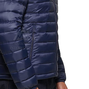 2025 Color sólido Casual hombres chaqueta acolchada Streetwear nueva moda a prueba de viento hombres chaqueta acolchada - Product Image 6