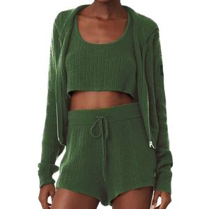 Moda mujer Full Zip Hoodie estilo corto cómodo Relax Fit chaqueta con capucha para todos los días - Product Image 2