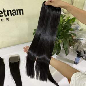 Extensiones de Cabello 100% humano brasileño liso con doble hueso, pelo muy Popular - Product Image 4