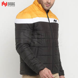 Chaqueta acolchada de poliéster 100% ligera para hombre con logotipo personalizado Servicio OEM de secado rápido y transpirable para invierno - Product Image 3