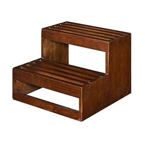 Tabouret en bois massif durable, conçu pour atteindre les étagères hautes, les placards, les armoires, le garde-manger, le rangement et les tâches ménagères - Product Image 5