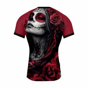 Logotipo personalizado BJJ Rashguard para MMA Jiu-Jitsu Gi Alta visibilidad Judo Rash Guard Rey de la maldita camisa de compresión - Product Image 2