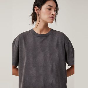 Camisetas de Verano para Mujer, Diseño Nuevo, Lavado Ácido, Talla Personalizable, Corte Regular, Ecológicas, 100% Algodón, Lisas y Modernas - Product Image 5