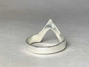 Alta calidad nueva moda 925 plata esterlina en forma de V Chevron anillos estilo bohemio hecho a mano joyería de moda para uso con los dedos - Product Image 4