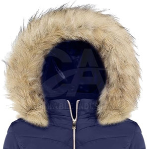 Veste à capuche en fausse fourrure pour femmes Vêtements d'hiver Veste d'hiver à capuche en fausse fourrure à manches longues pour femmes Personnalisée - Product Image 5
