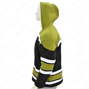 Sudadera con Capucha para Hombre de Alta Calidad, 100% Algodón, Transpirable, con Parches Bordados, Dobladillo Acanalado, Diseño ODM Multicolor en Bloques de Tono, para Otoño - Product Image 3