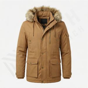 Vestes parka à capuche pour hommes de qualité supérieure personnalisées, vêtements d'extérieur confortables, valeur compétitive, tissu polaire, hiver, thermique, chaud - Product Image 1