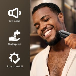 Kit de tondeuses à cheveux professionnelles 16-en-1, tondeuse à barbe électrique sans fil pour hommes avec vitesse turbo, précision, alimentation par batterie - Product Image 5