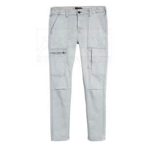 Pantalones Cargo de Algodón Ligero para Hombre, Lavado Oscuro, Duraderos, de Secado Rápido y Transpirables, Servicio OEM para Ropa Urbana y Casual - Product Image 5