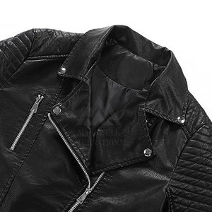 Último diseño chaqueta cómoda 2022 de alta calidad de piel de oveja Turn Down Collar mujer chaqueta de cuero de moda - Product Image 5