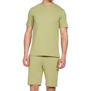 2025 recién llegados personalizado de verano para hombre, chándal de algodón de 2 piezas, conjunto corto de secado rápido, conjunto corto informal de verano - Product Image 1