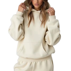 Sweat à capuche oversize personnalisé brodé pour femme, en molleton, coupe décontractée et ample, idéal pour l'automne et le printemps - Product Image 2