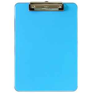 MAUL Neon Blue Transparent Plastic <b>Clipboards</b> 22.6 X 31.8 cm (W X H) DIN A4 Size - Product Image 3