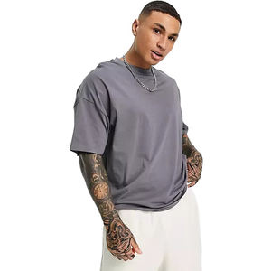 T-shirt surdimensionné pour homme, impression Logo personnalisée, 100% - Product Image 1