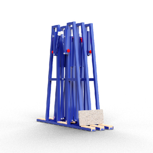 Stone a Frame Rack Supports de transport à cadre en A en acier granit - Product Image 4
