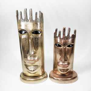 Escultura de cara humana decorativa para mesa, escultura abstracta moderna antigua para decoraciones del hogar - Product Image 5