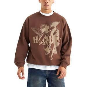 OEM personalizado impreso sudaderas para hombre 100% algodón de gran tamaño con capucha camisas de manga larga de diseño de punto - Product Image 1