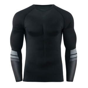 OEM Personnalisé Hommes à Manches Longues Rash Guard Respirant Polyester Spandex Vente en Gros - Product Image 5