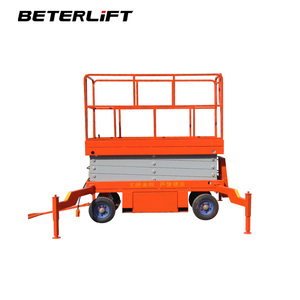 10м 12м Ручная мобильная ножничная подъемная платформа для погрузочно-разгрузочных работ на складах - Product Image 3