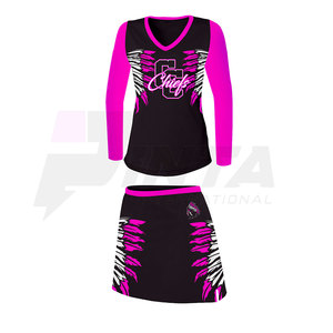 Uniformes de pom-pom girl de conception de service OEM uniformes de pom-pom girl légers en stock pour femmes - Product Image 4