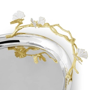 Plateau en métal artisanal moderne et écologique pour des présentations élégantes, passe au lave-vaisselle, ajoute du charme aux rassemblements festifs - Product Image 5