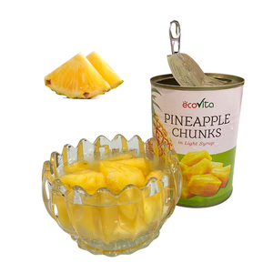 Fabricante de Vietnam Ofrece Trozos de Piña Enlatados en Almíbar Espeso a Precio Económico, Empacados en Latas de Varios Tamaños - Product Image 1
