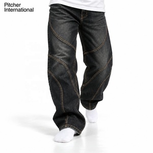 Wholesale <b>mens</b> baggy <b>jeans</b> Custom <b>mens</b> baggy denim <b>jeans</b> Heavyweight Cotton Private Label Streetwear - Product Image 2