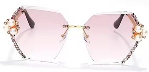 Luxury Designer Hip Hop Diamond <b>Sunglasses</b> for Unisex Black and <b>Yellow</b> PC Frame Export Quality Wholesale Price from India - Product Image 3