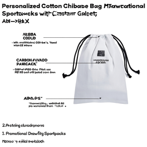 Sacche Sportive Personalizzate in Cotone con Coulisse e Gadget Promozionali - Product Image 3