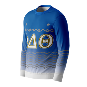 Personnalisé Phi Delta Theta Sororité O-Neck hommes pulls décontractés tricoté à la Machine pulls de Noël moche Logo motif imprimé Mohair - Product Image 4