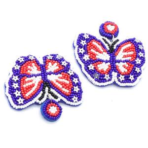 ต่างหูลูกปัดแบบห้อยสำหรับงานแต่งงานงานแฮนด์เมดเมล็ดพันธุ์ทนทานลูกปัดปักลายวงกลมเครื่องประดับแฟชั่นสำหรับเด็กผู้หญิง - Product Image 1