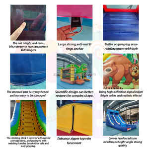Château Gonflable Noël Grossiste avec Parcours Obstacles, Commercial Jumping Castle pour <span class=keywords><strong>Location</strong></span> Événements - Product Image 6
