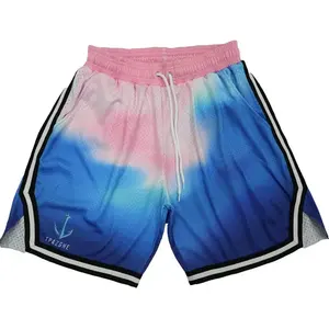 Short de basket-ball XS unisexe de haute qualité Vêtements de sport actifs Conception par sublimation imprimée Vente directe d'usine! Taille plus disponible - Product Image 3