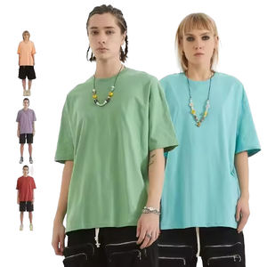 เสื้อยืดสตรีทแวร์ทรงหลวมสะพายไหล่สำหรับผู้ชายทรงสลิมฟิตพร้อมการจัดส่งแบบเรียบๆ - Product Image 1