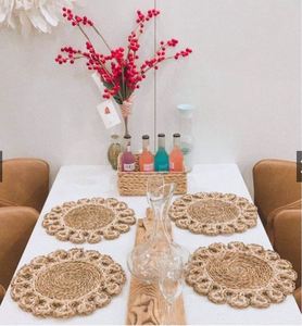 Handwoven Water Hyacinth Round King Craft Viet Braided Plait Mats & Pads <b>Seagrass</b> Charger Plate From Vietnam Manufacture - Product Image 6
