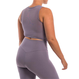 Fashion style wholesale summer fitness apparel sports bra <b>leggings</b> solid color <b>women</b> active wear sets with OEM - Product Image 6