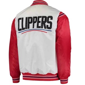 Veste de basket-ball universitaire en Satin personnalisée de haute qualité avec col montant pour les équipes du collège et du lycée vêtements d'hiver - Product Image 3