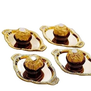 Argenterie Plateau de service en chocolat de grande taille Design fantastique Ramadan Home Decorative Tab Le Ware Plateau de service en chocolat aux dattes - Product Image 2