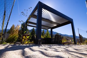 Pergola biologique de balcon en métal moderne de haute qualité avec couvercle de pergola électrique rétractable en aluminium - Product Image 4