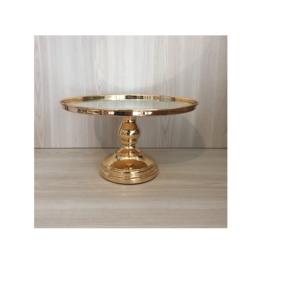 Support à gâteau en verre transparent de haute qualité, Table à Dessert de mariage, support à gâteau en cuivre, assiette à gâteau créative, Dessert pour fête d'anniversaire - Product Image 4