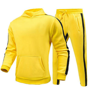 Top con capucha de lana gruesa para hombre y pantalones acampanados apilados, conjunto de dos piezas, traje informal cálido para ropa de calle de invierno, sudaderas con capucha de moda - Product Image 2